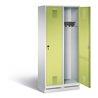C+P Garderobenschrank Evolo, H1800xB810xT500mm, Front Viridingrün, Korpus Lichtgrau (48020-22)