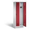 C+P Garderobenschrank Evolo, H1800xB610xT500mm, Front Rubinrot, Korpus Lichtgrau (48020-20)