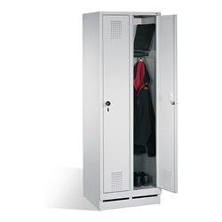 C+P Garderobenschrank Evolo, H1800xB610xT500mm, Front Lichtgrau, Korpus Lichtgrau (48020-20)