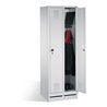 C+P Garderobenschrank Evolo, H1800xB610xT500mm, Front Lichtgrau, Korpus Lichtgrau (48020-20)
