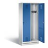 C+P Garderobenschrank Evolo, H1800xB810xT500mm, Front Enzianblau, Korpus Lichtgrau (48020-22)