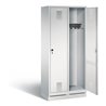 C+P Garderobenschrank Evolo, H1800xB810xT500mm, Front Lichtgrau, Korpus Lichtgrau (48020-22)