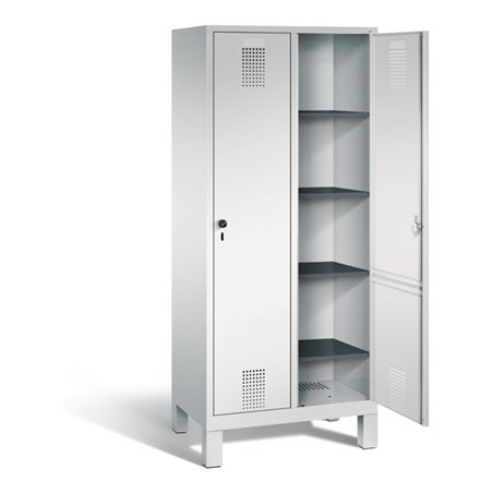 C+P Wäsche-Spind Evolo, H1850xB810xT500mm, Front Lichtgrau, Korpus Lichtgrau (48010-22B)