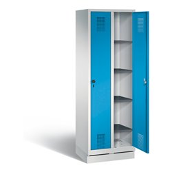 C+P Wäsche-Spind Evolo, H1800xB610xT500mm, Front Lichtblau, Korpus Lichtgrau (48020-20B)