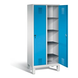 C+P Wäsche-Spind Evolo, H1850xB810xT500mm, Front Lichtblau, Korpus Lichtgrau (48010-22B)