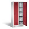 C+P Wäsche-Spind Evolo, H1800xB810xT500mm, Front Rubinrot, Korpus Lichtgrau (48020-22B)