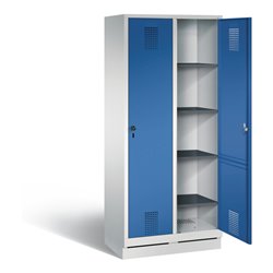 C+P Wäsche-Spind Evolo, H1800xB810xT500mm, Front Enzianblau, Korpus Lichtgrau (48020-22B)