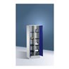 C+P Wäsche-Spind Evolo, H1800xB610xT500mm, Front Enzianblau, Korpus Lichtgrau (48022-20B)