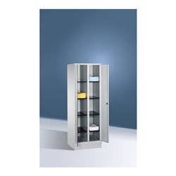 C+P Wäsche-Spind Evolo, H1800xB610xT500mm, Front Lichtgrau, Korpus Lichtgrau (48022-20B)