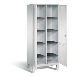 C+P Wäsche-Spind Evolo, H1850xB810xT500mm, Front Lichtgrau, Korpus Lichtgrau (48012-22B)