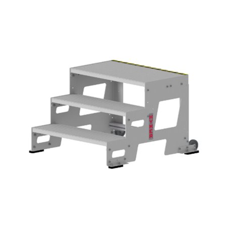 Hymer Industrietritt, Grundmodul, Stufenbreite 600 mm, 3 Stufen