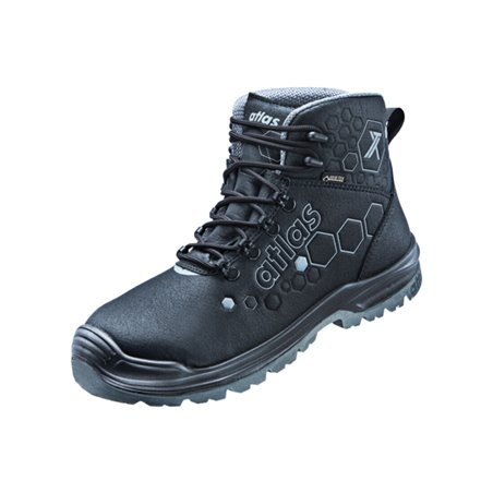 Atlas knöchelhoher Sicherheitsschuh XT 500 GTX, S3, W10, schwarz/anthrazit