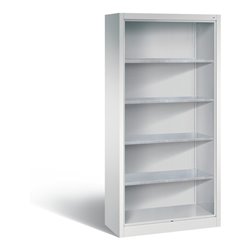 C+P Stahlregal mit Rückwand Acurado, H1950xB930xT400mm, Korpus Lichtgrau