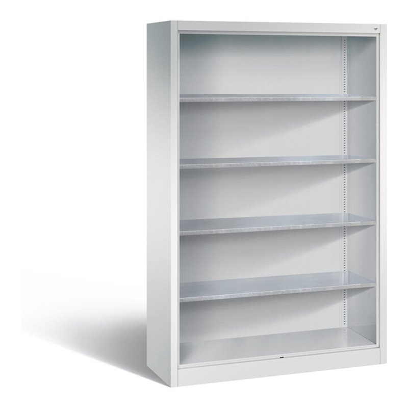 C+P Stahlregal mit Rückwand Acurado, H1950xB1200xT400mm, Korpus Lichtgrau