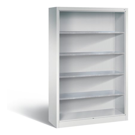 C+P Stahlregal mit Rückwand Acurado, H1950xB1200xT400mm, Korpus Lichtgrau