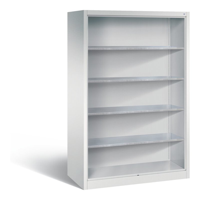 C+P Stahlregal mit Rückwand Acurado, H1950xB1200xT600mm, Korpus Lichtgrau