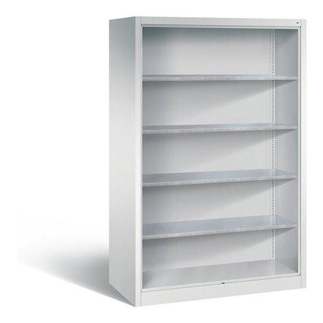 C+P Stahlregal mit Rückwand Acurado, H1950xB1200xT600mm, Korpus Lichtgrau