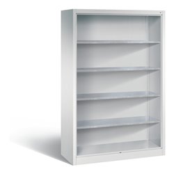 C+P Stahlregal mit Rückwand Acurado, H1950xB1200xT500mm, Korpus Lichtgrau