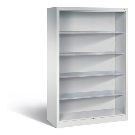 C+P Stahlregal mit Rückwand Acurado, H1950xB1200xT500mm, Korpus Lichtgrau