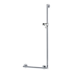 Keuco Winkelgriff Plan Care 90G, R o L verw., Hlt, Alu si-elox/vc