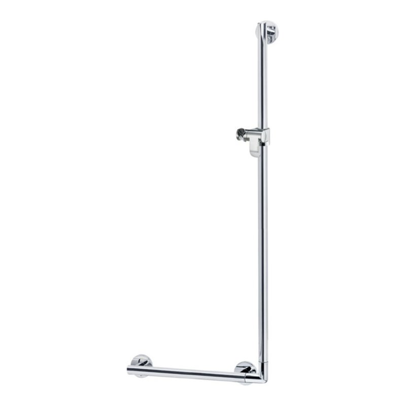 Keuco Winkelgriff Plan Care 90G, R o L verw., Hlt, Alu si-elox/vc