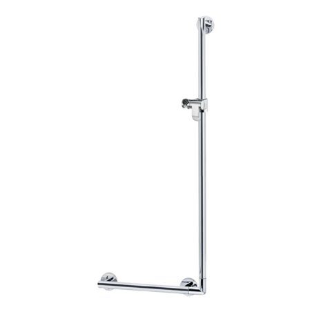 Keuco Winkelgriff Plan Care 90G, R o L verw., Hlt, Alu si-elox/vc