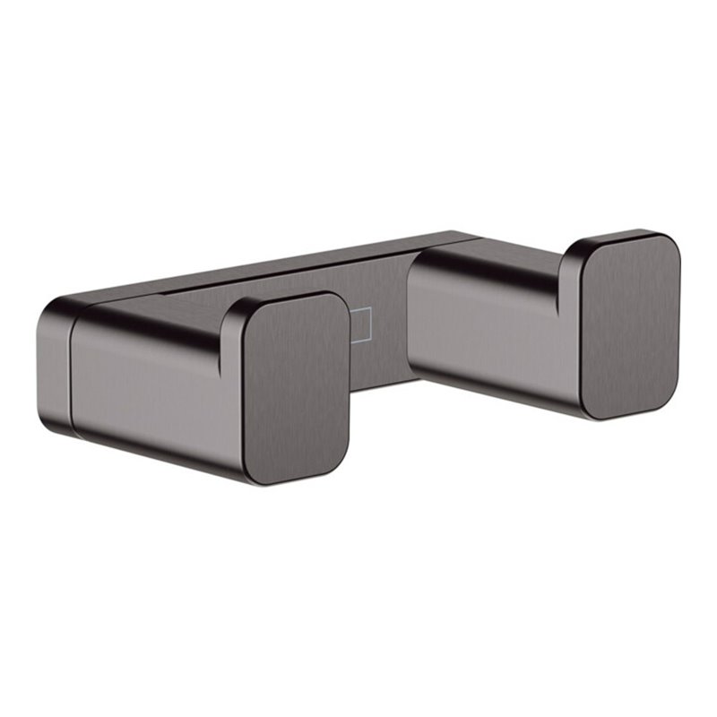hansgrohe Doppelhaken AddStoris Wandmont., Metall, brushed black chrome