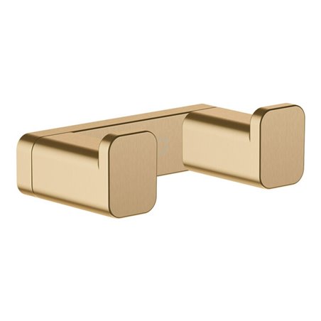 hansgrohe Doppelhaken AddStoris Wandmontage, Metall, brushed bronze