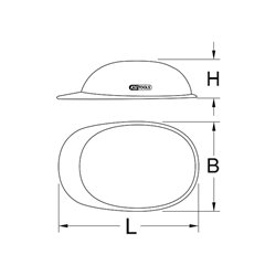 KS Tools Arbeits-Schutzhelm mit Gesichtsschutz