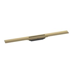 hansgrohe RainDrain Flex Duschrinne 800mm, brush. bronze, Fertigset, kürzbar