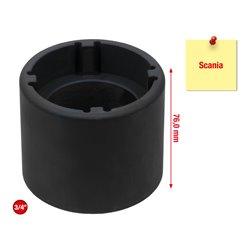 KS Tools 3/4 Zoll Nutmuttern-Schlüssel mit 4 Zapfen für Scania, Innenzapfen