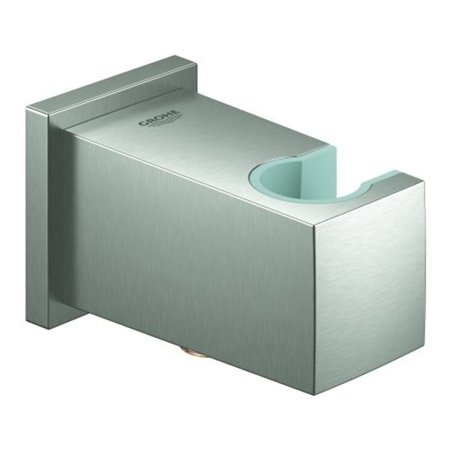 Grohe Wandanschlussbogen Euphoria Cube supersteel, mit Wandbrausehalter, DN 15