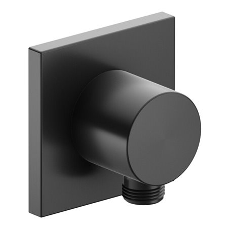 Keuco Schlauchanschluss IXMO schwarzchrom gebürstet, Rosette eckig