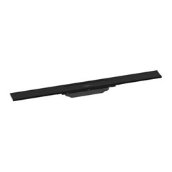 hansgrohe RainDrain Flex Duschrinne 700mm, schwarz matt, Fertigset, kürzbar