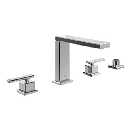 V&B Vierloch-Wannenrandarmatur Mettlach Standmontage, chrom