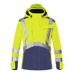 Kübler Hardshelljacke REFLECTIQ PSA 2 warngelb/dunkelblau Form 1327