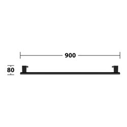 Keuco Haltegriff AXESS 900mm, schwarz matt