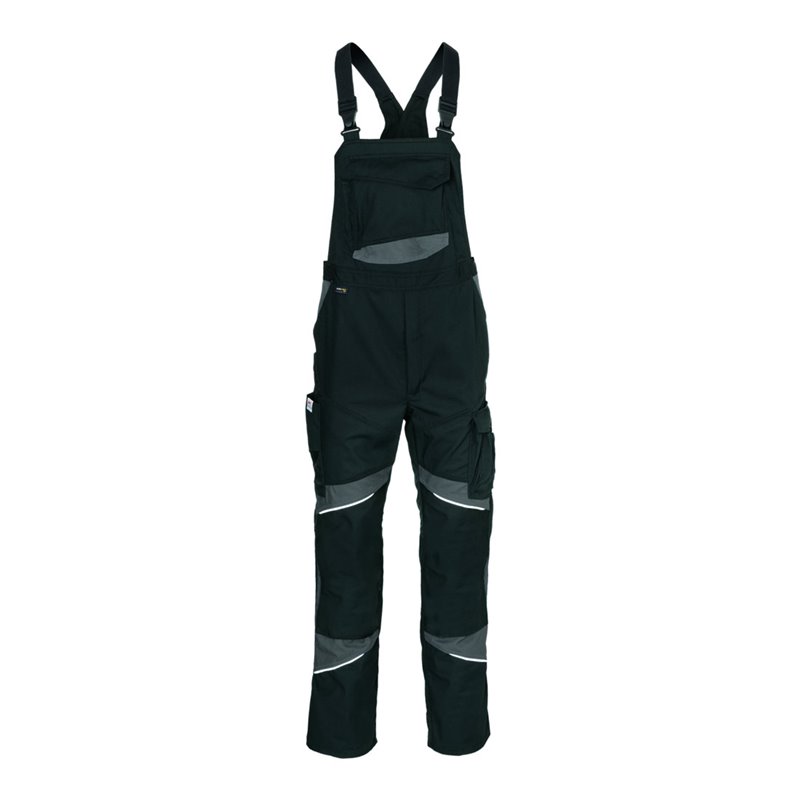 Kübler Latzhose ACTIVIQ cotton+ schwarz/anthrazit Form 3450