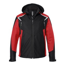 Kübler Jacke Winter Softshell BODYFORCE schwarz/mittelrot Form 1325