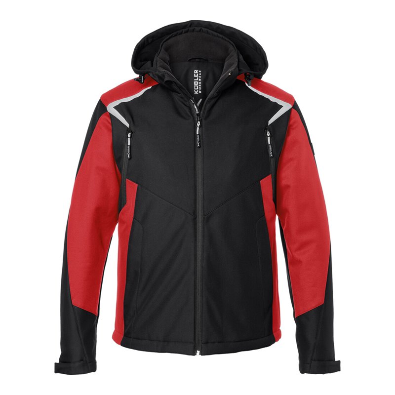 Kübler Jacke Winter Softshell BODYFORCE schwarz/mittelrot Form 1325