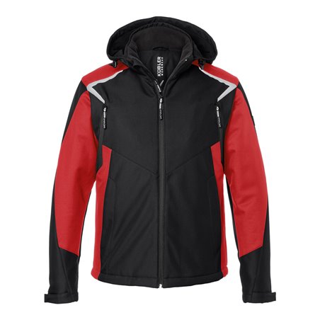 Kübler Jacke Winter Softshell BODYFORCE schwarz/mittelrot Form 1325