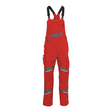 Kübler Latzhose ACTIVIQ cotton+ mittelrot/anthrazit Form 3450