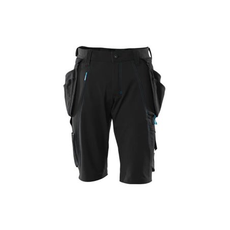 Mascot Shorts mit abnehmbaren Hängetaschen Handwerkershorts schwarz
