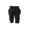 Mascot Shorts mit abnehmbaren Hängetaschen Handwerkershorts schwarz