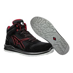 Sicherheitsstiefel CLIFTON MID schwarz/rot S3 EN ISO 20345:2011