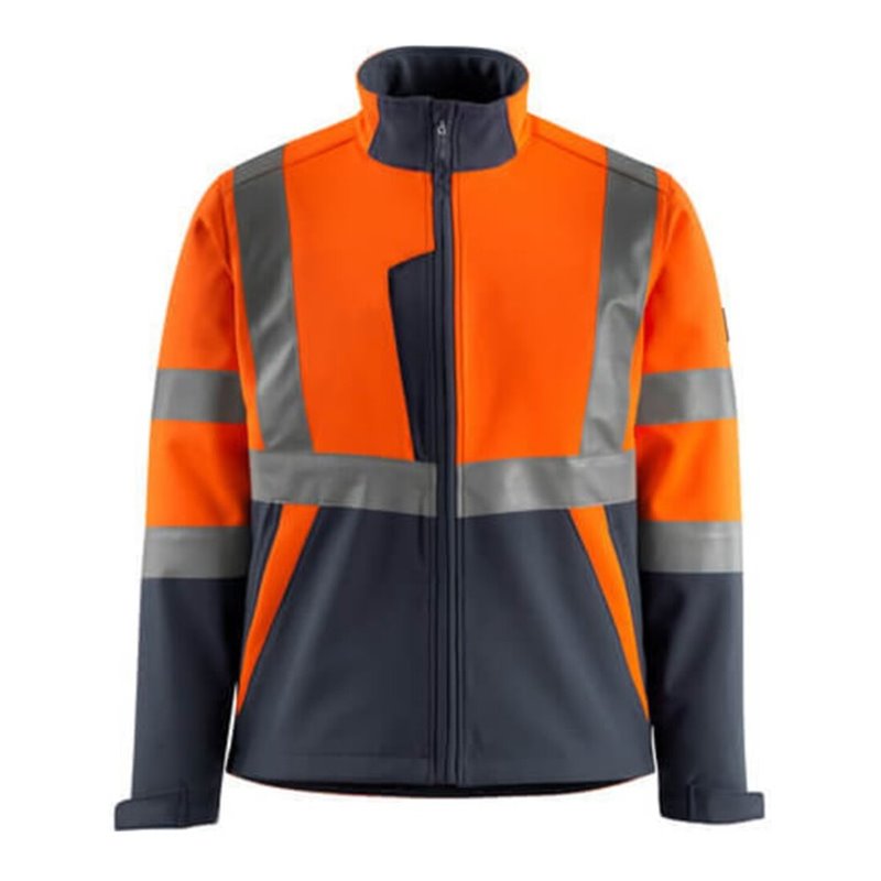 Mascot Softshelljacke Kiama orange/schwarzblau