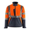 Mascot Softshelljacke Kiama orange/schwarzblau