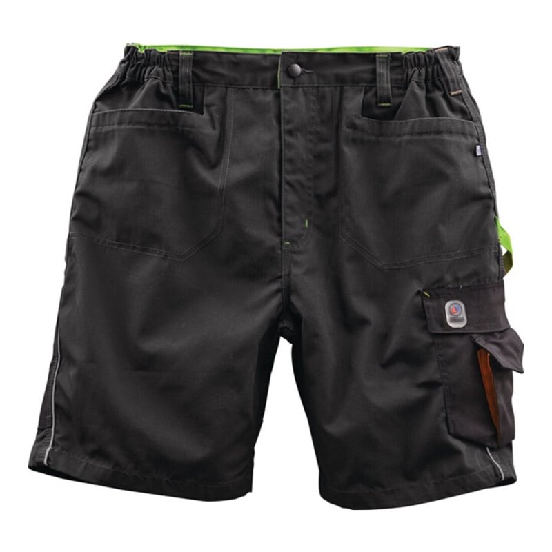 Terrax Herren Shorts Gr.48 schwarz/limette 65%PES/35%CO
