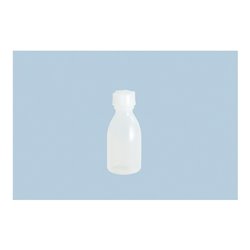 Hünersdorff Enghalsflasche 100 ml, LD-PE naturfarben, rund
