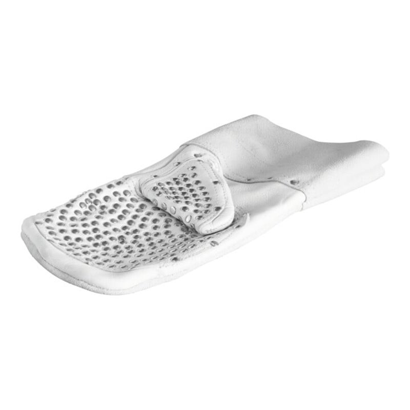 Roller Führungshandschuh, genagelt rechts - Rindleder, innenfläche mit Metallnieten